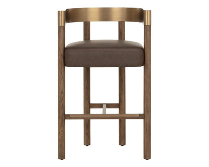 SUNPAN Manolo Faux Leather Barstool