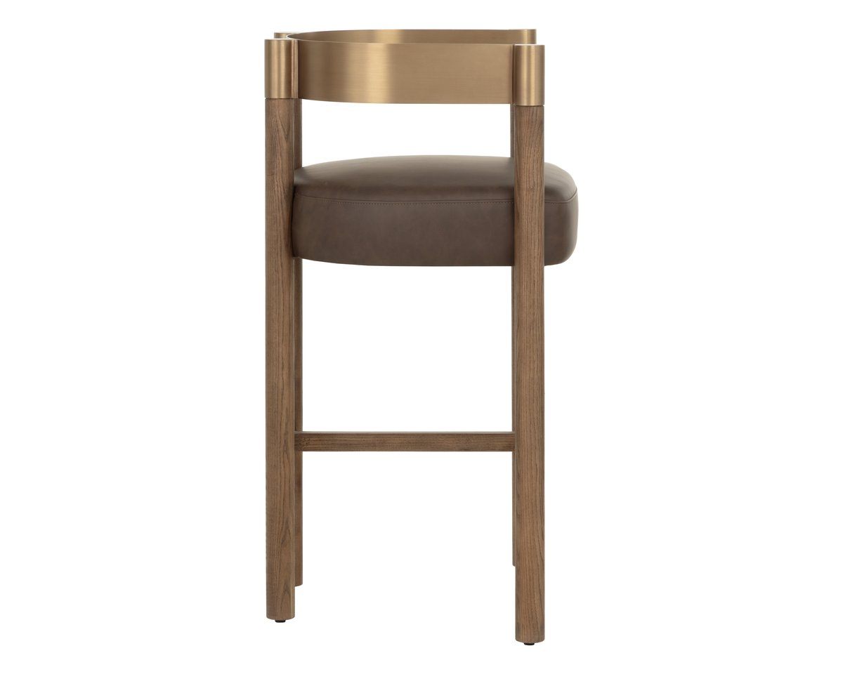 SUNPAN Manolo Faux Leather Barstool