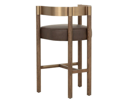 SUNPAN Manolo Faux Leather Barstool
