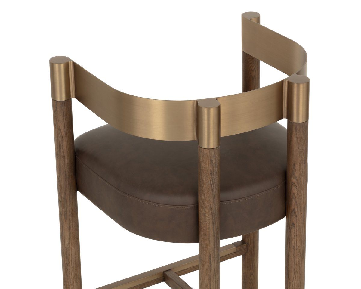 SUNPAN Manolo Faux Leather Barstool