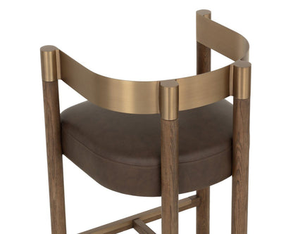 SUNPAN Manolo Faux Leather Barstool