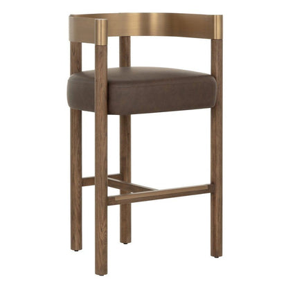 SUNPAN Manolo Faux Leather Barstool