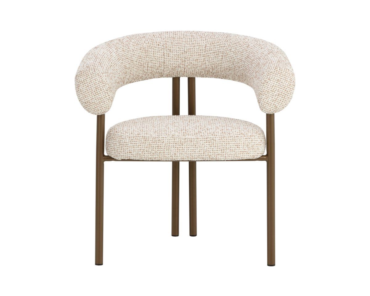 SUNPAN Oniva Taupe Fabric Dining Armchair