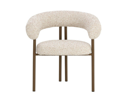 SUNPAN Oniva Taupe Fabric Dining Armchair