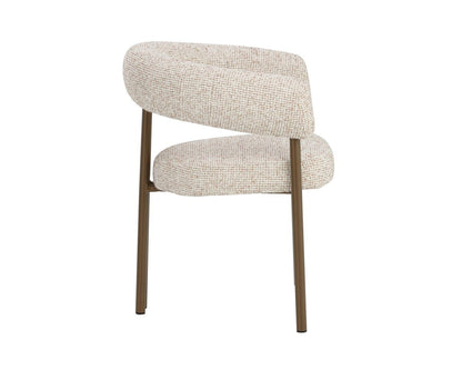 SUNPAN Oniva Taupe Fabric Dining Armchair