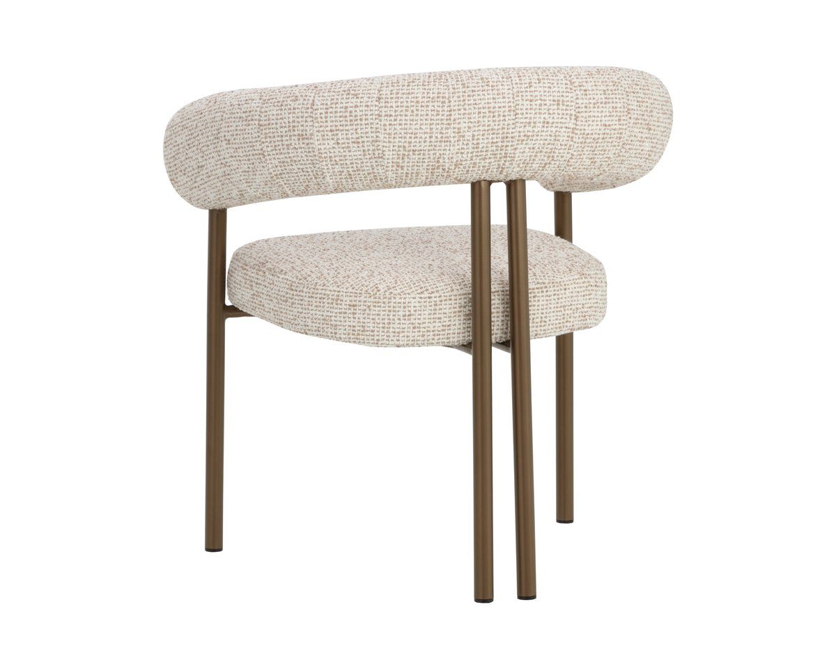 SUNPAN Oniva Taupe Fabric Dining Armchair
