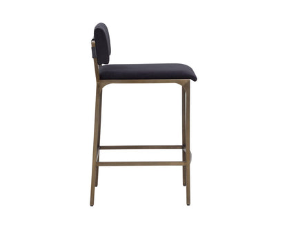 SUNPAN Mori Abbington Black Fabric Counter Stool