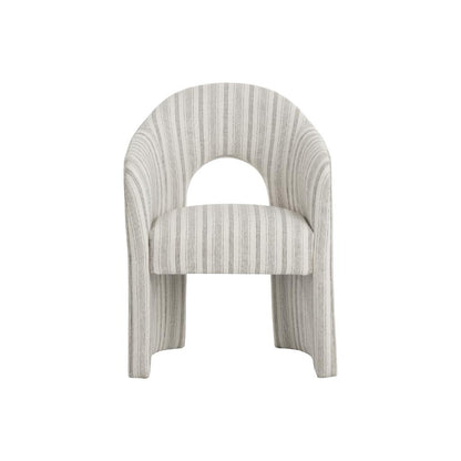 SUNPAN Anaya Cream Fabric Dining Armchair