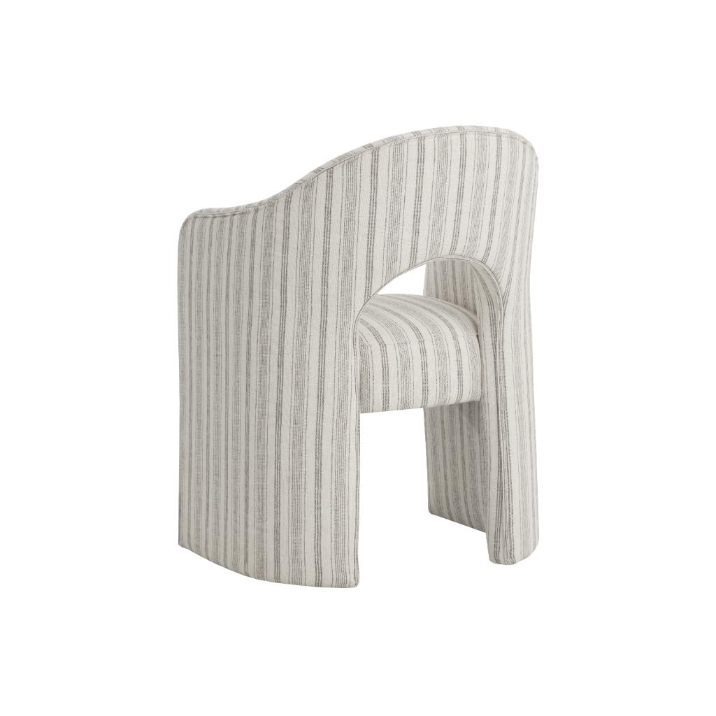 SUNPAN Anaya Cream Fabric Dining Armchair