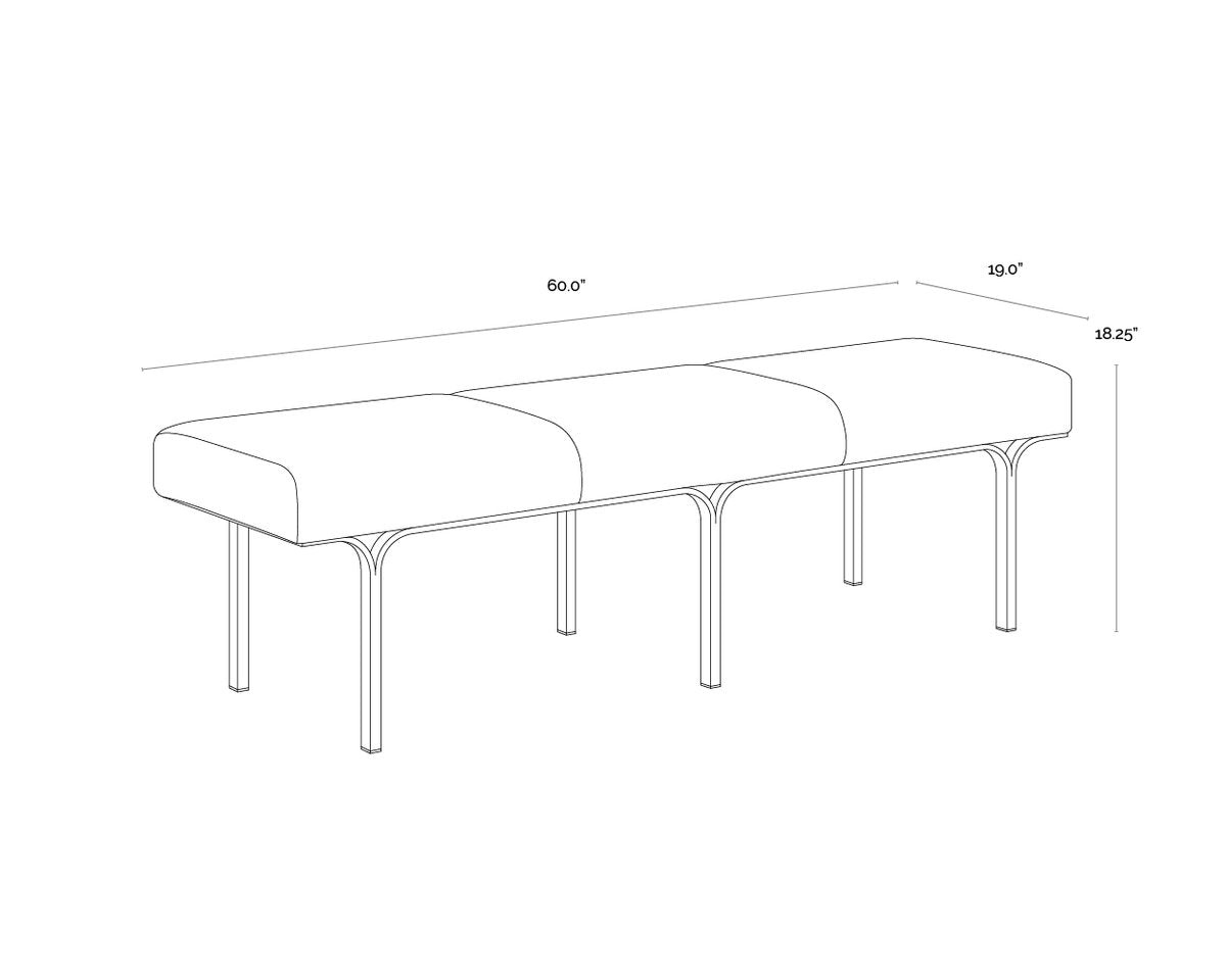 SUNPAN Nuvella Fabric Bedroom Bench
