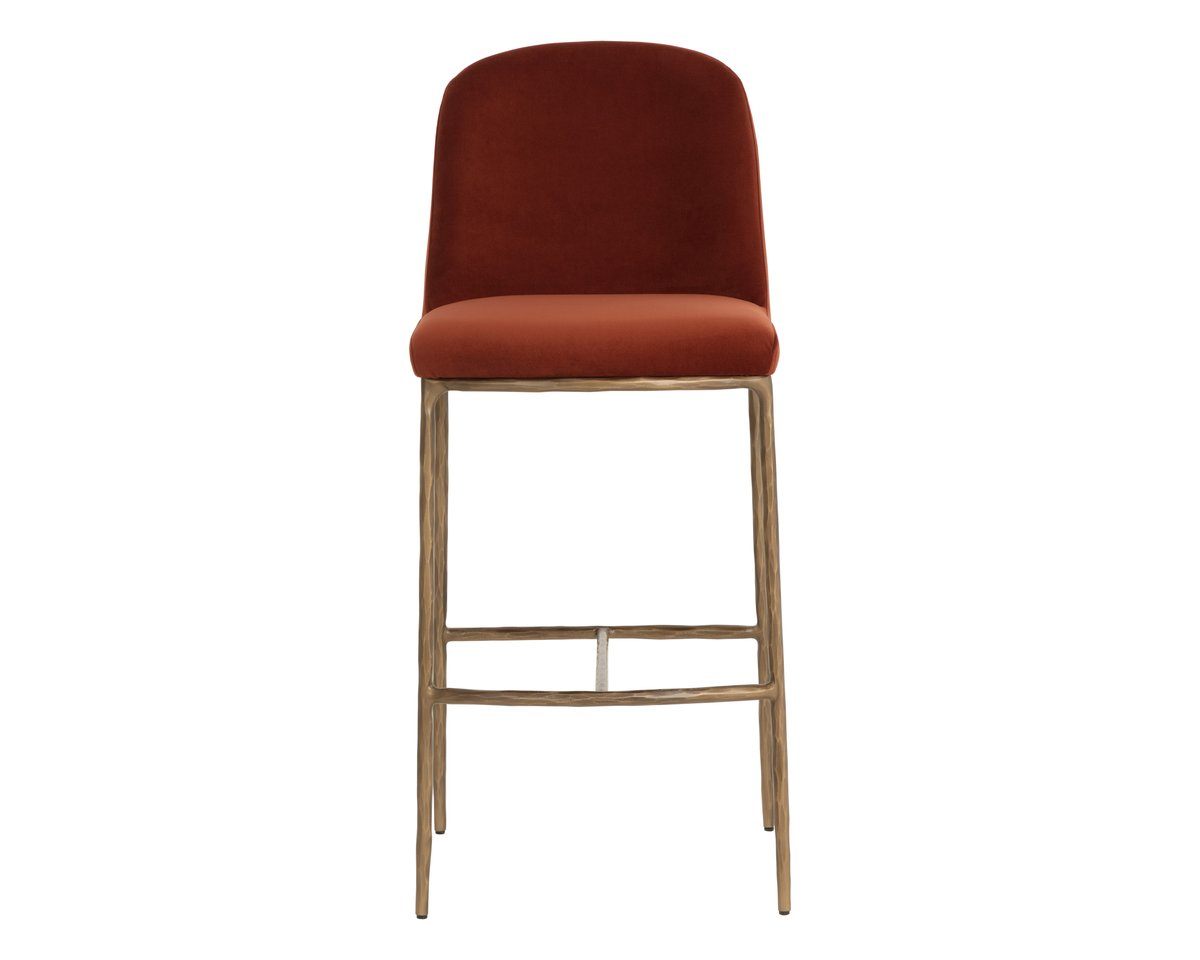 SUNPAN Nestor Red Fabric Barstool