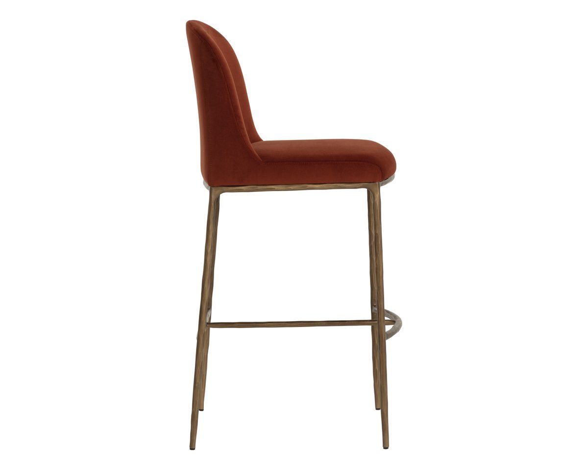 SUNPAN Nestor Red Fabric Barstool