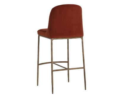 SUNPAN Nestor Red Fabric Barstool
