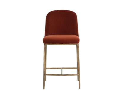 SUNPAN Nestor Red Fabric Counter Stool
