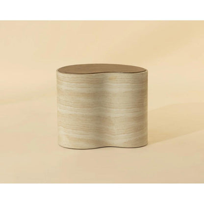 SUNPAN Ishiko Concrete Brown Outdoor Coffee Table