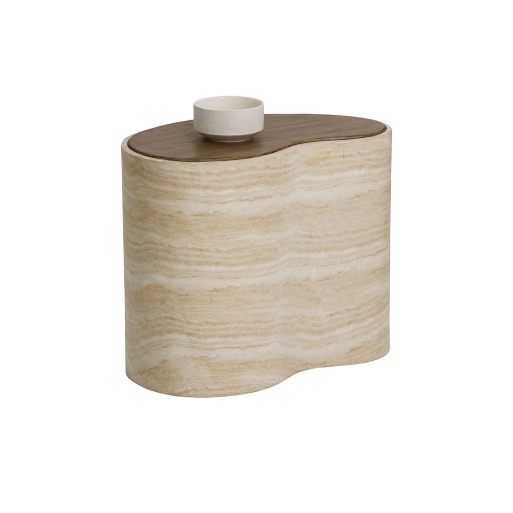 SUNPAN Ishiko Concrete Brown Outdoor Coffee Table