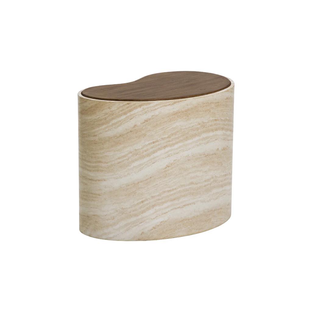 SUNPAN Ishiko Concrete Brown Outdoor Coffee Table