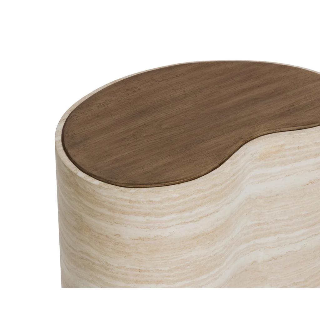 SUNPAN Ishiko Concrete Brown Outdoor Coffee Table