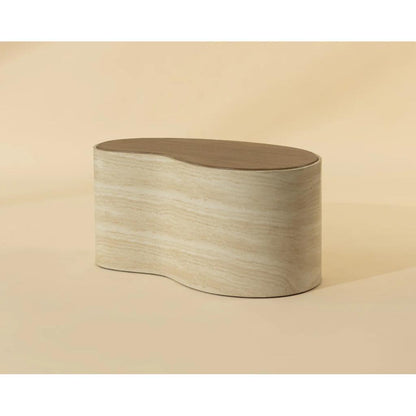 SUNPAN Ishiko Concrete Brown Outdoor Coffee Table