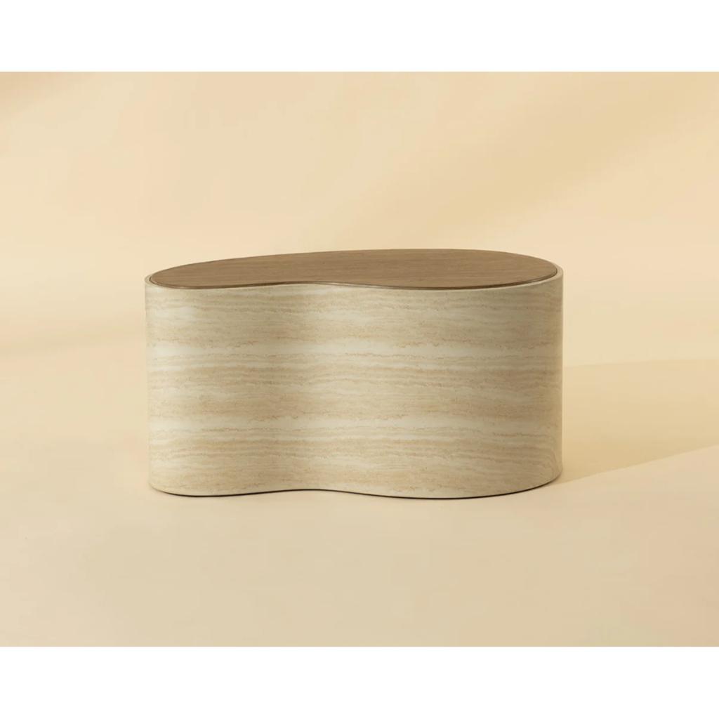 SUNPAN Ishiko Concrete Brown Outdoor Coffee Table