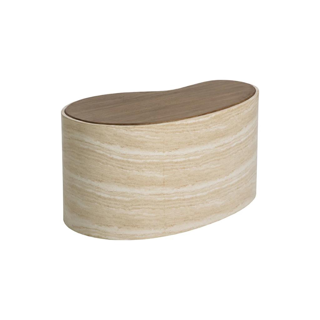 SUNPAN Ishiko Concrete Brown Outdoor Coffee Table