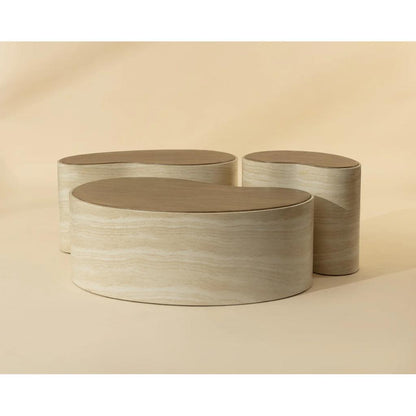 SUNPAN Ishiko Concrete Brown Outdoor Coffee Table