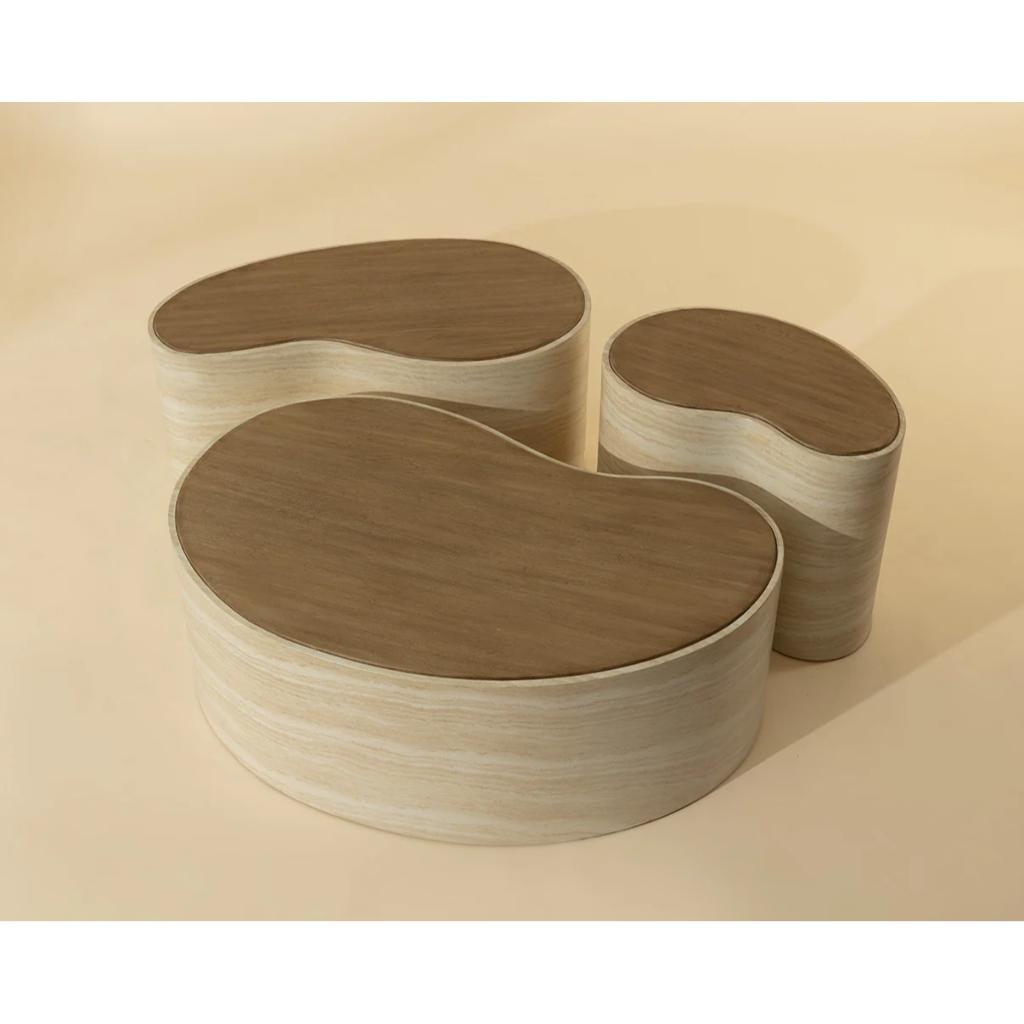 SUNPAN Ishiko Concrete Brown Outdoor Coffee Table