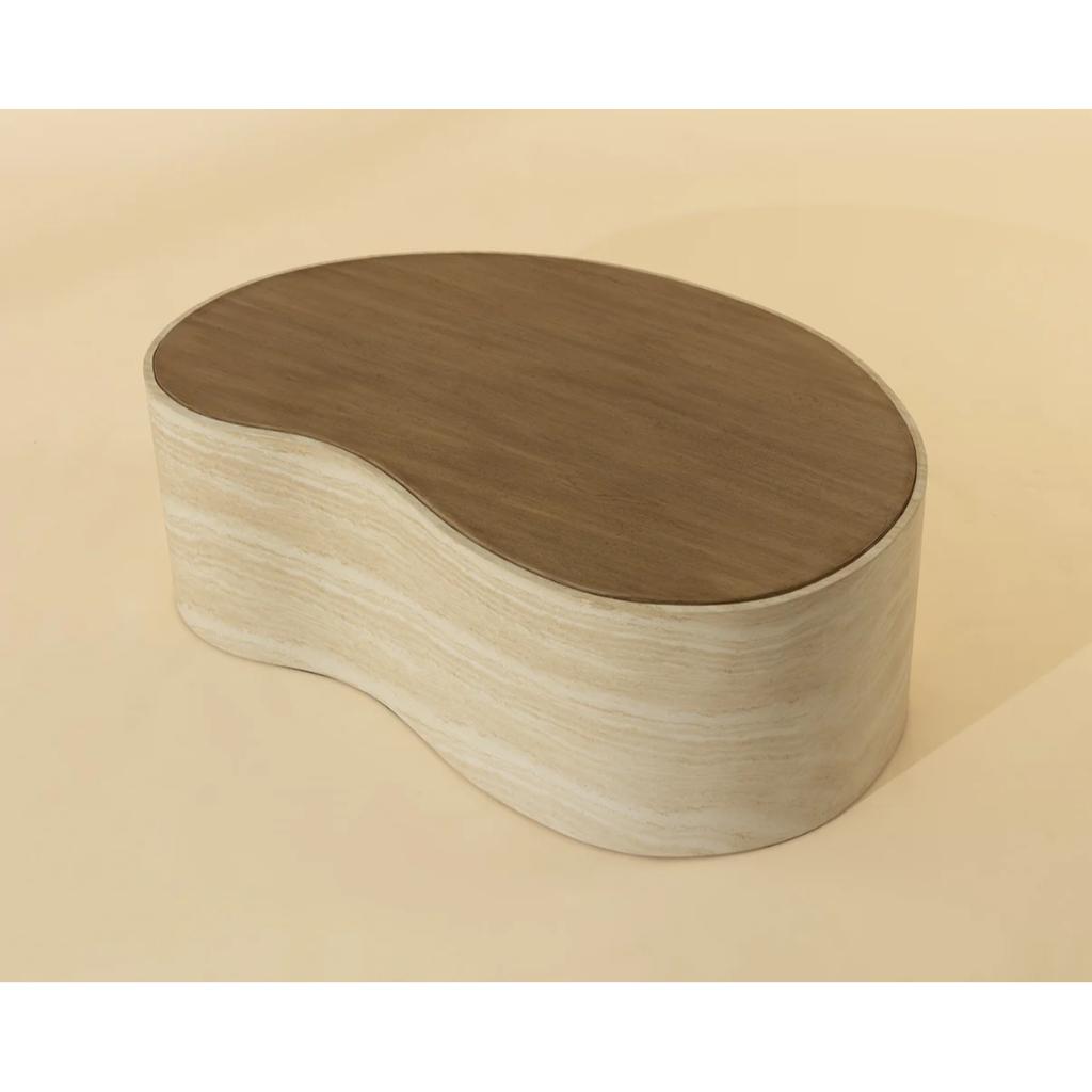 SUNPAN Ishiko Concrete Brown Outdoor Coffee Table