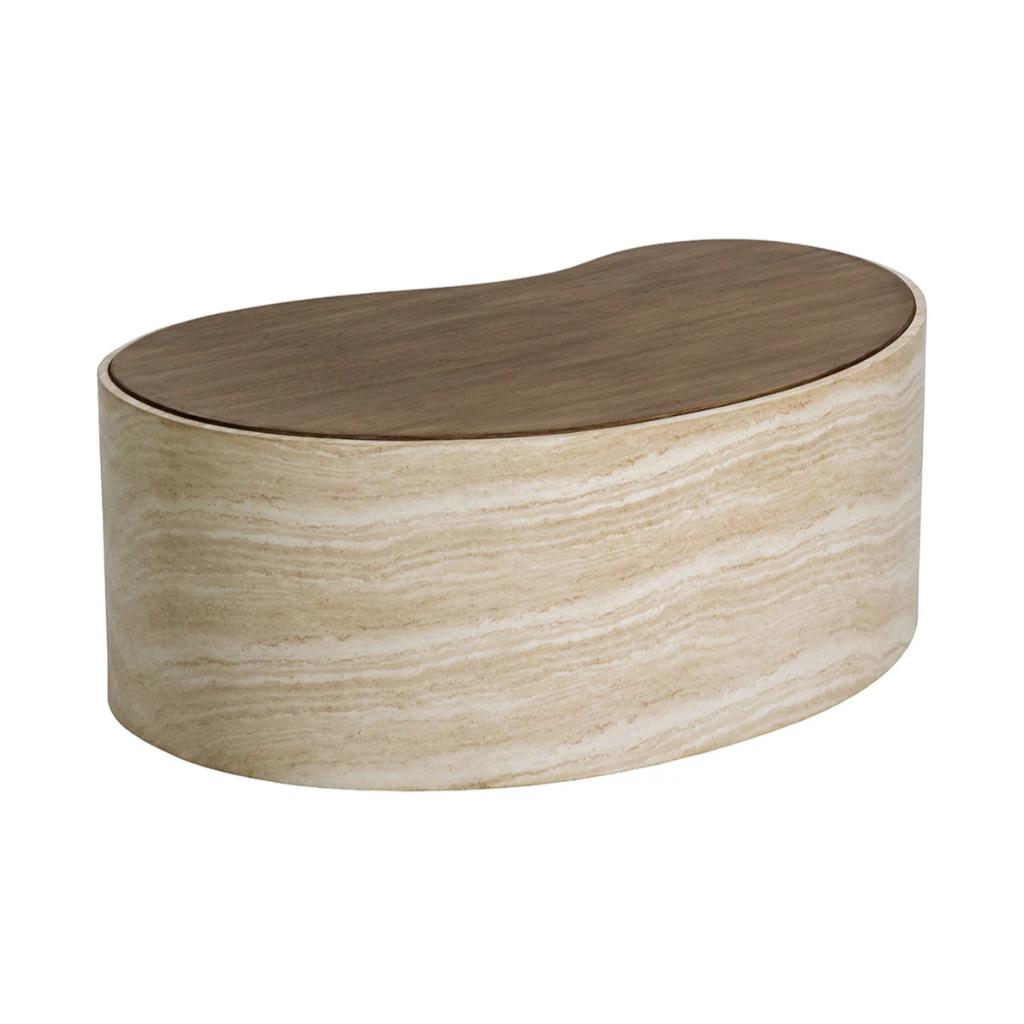 SUNPAN Ishiko Concrete Brown Outdoor Coffee Table