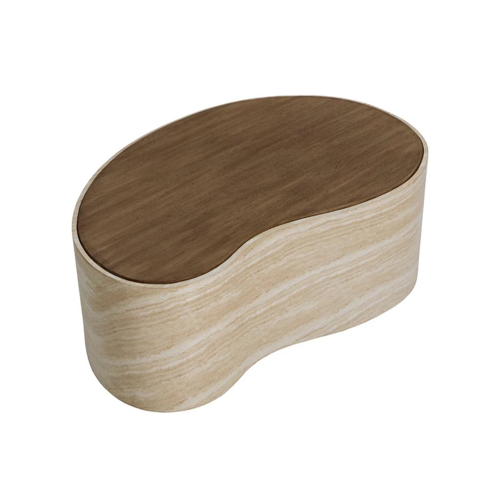 SUNPAN Ishiko Concrete Brown Outdoor Coffee Table