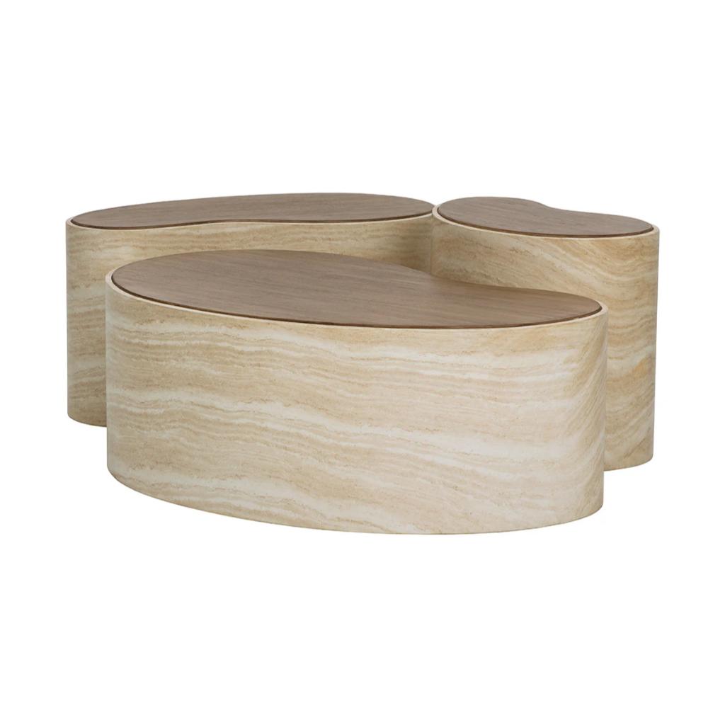 SUNPAN Ishiko Concrete Brown Outdoor Coffee Table