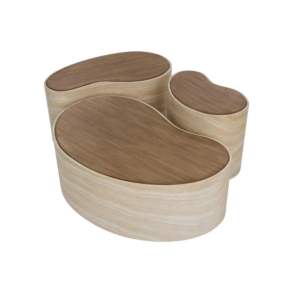 SUNPAN Ishiko Concrete Brown Outdoor Coffee Table