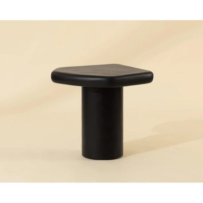 SUNPAN Detti Concrete Black Outdoor End Table