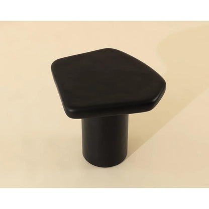 SUNPAN Detti Concrete Black Outdoor End Table