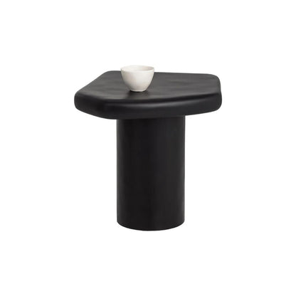 SUNPAN Detti Concrete Black Outdoor End Table