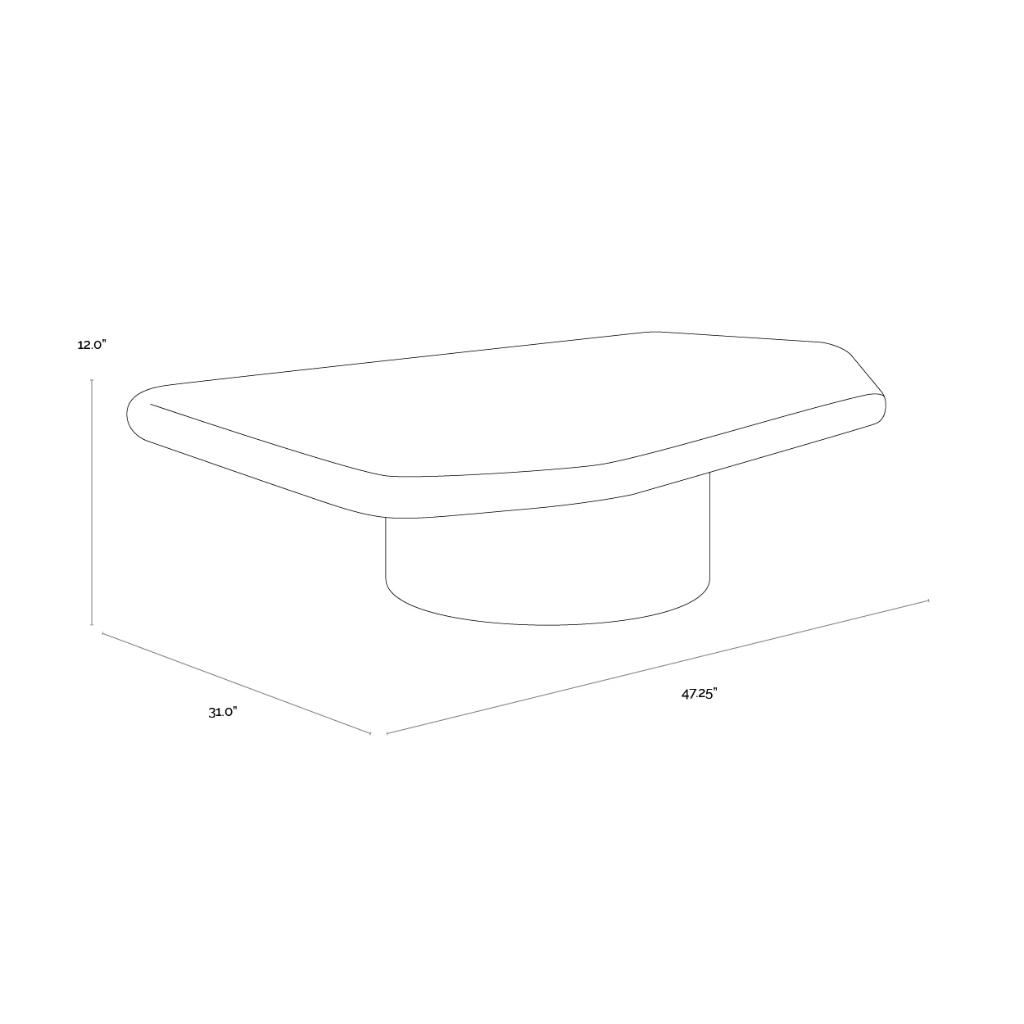 SUNPAN Detti Concrete Outdoor Coffee Table