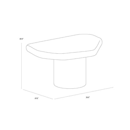 SUNPAN Detti Concrete Outdoor Coffee Table