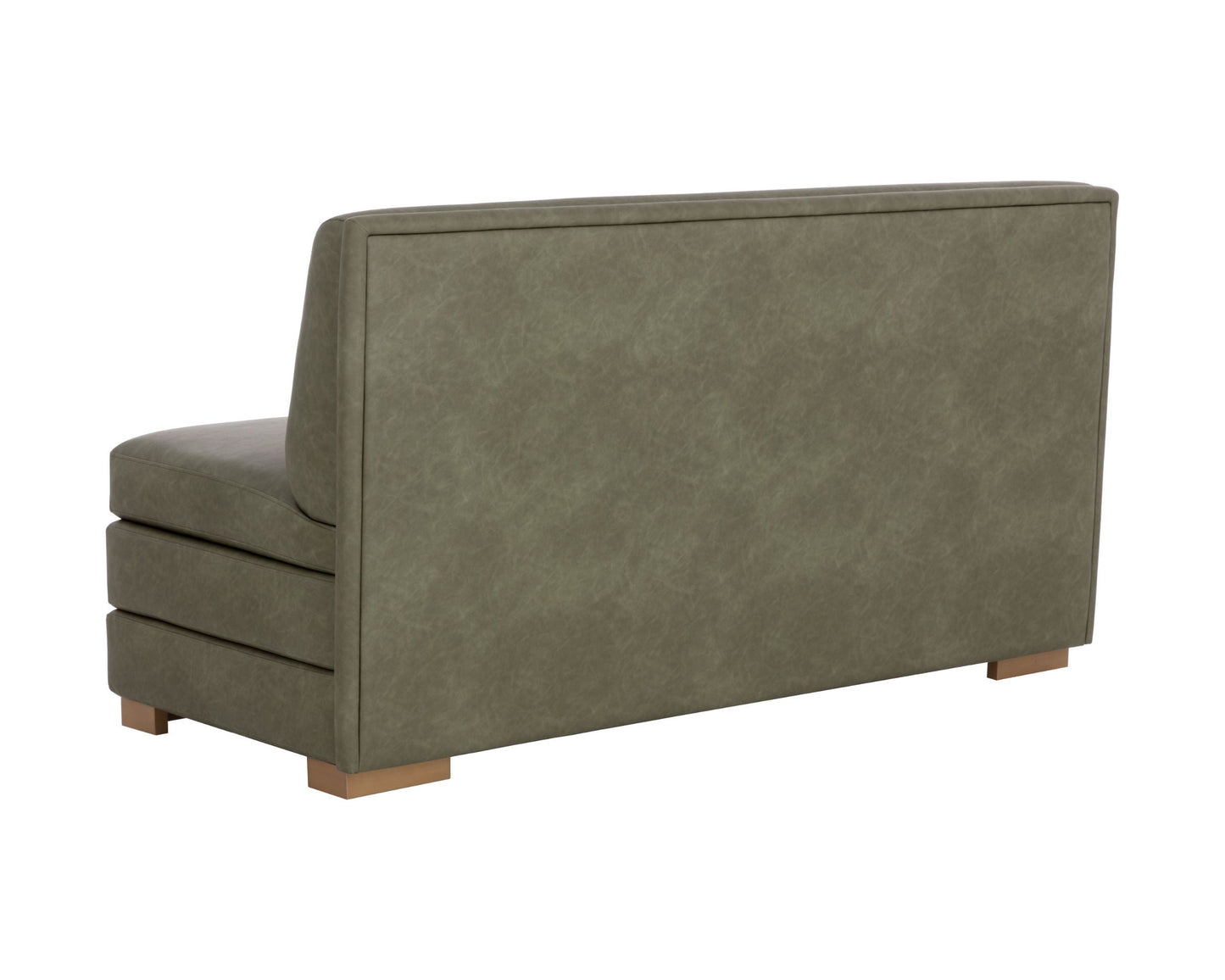 SUNPAN Radcliff Faux Leather Banquette