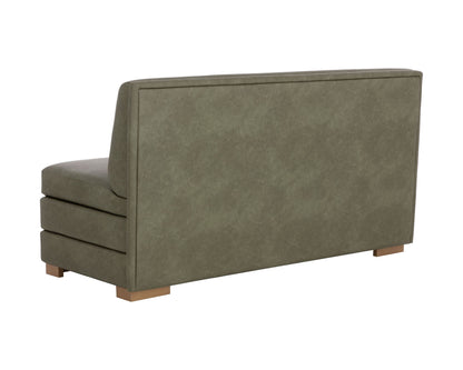 SUNPAN Radcliff Faux Leather Banquette
