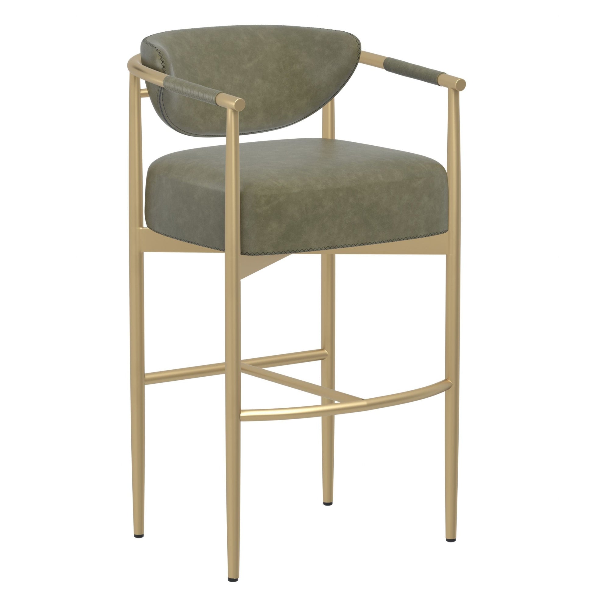 SUNPAN Heloise Faux Leather Barstool