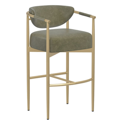 SUNPAN Heloise Faux Leather Barstool