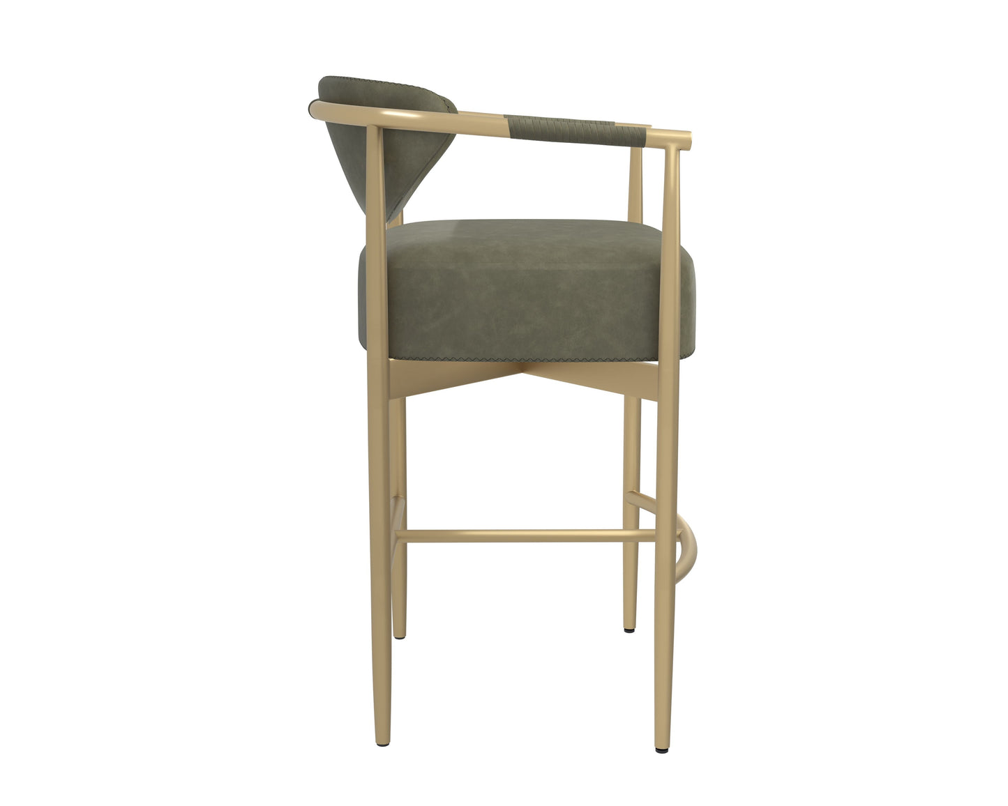 SUNPAN Heloise Faux Leather Barstool