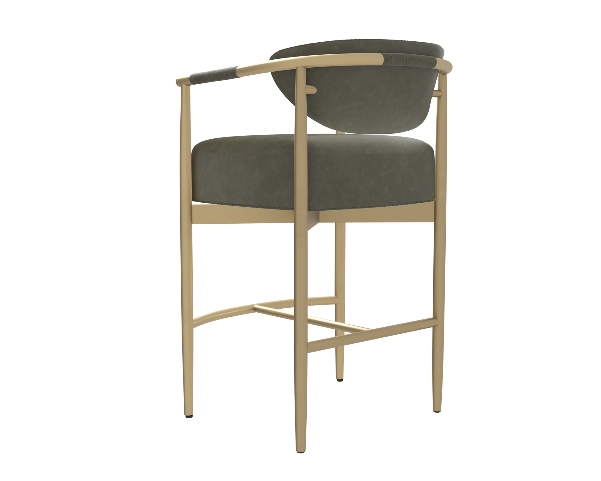 SUNPAN Heloise Faux Leather Barstool