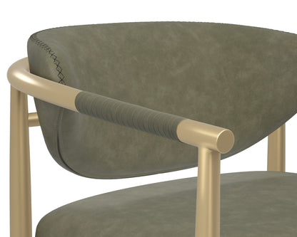 SUNPAN Heloise Faux Leather Barstool