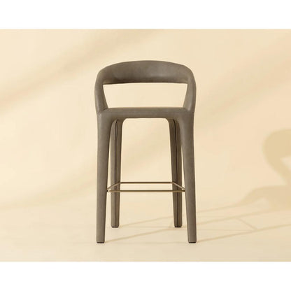SUNPAN Atika Faux Leather Sculpted Barstool