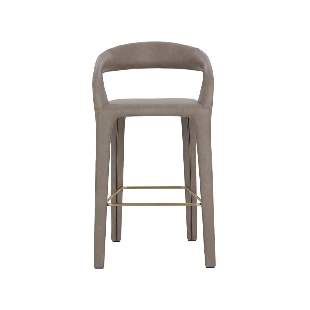 SUNPAN Atika Faux Leather Sculpted Barstool