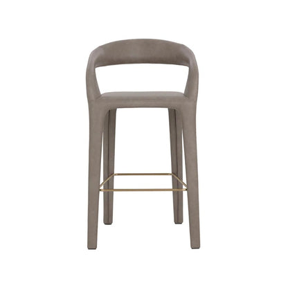 SUNPAN Atika Faux Leather Sculpted Barstool