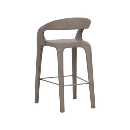 SUNPAN Atika Faux Leather Sculpted Barstool