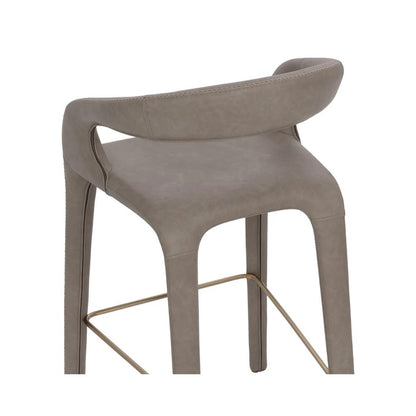 SUNPAN Atika Faux Leather Sculpted Barstool