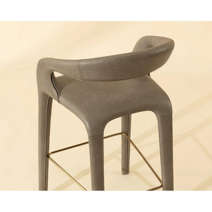SUNPAN Atika Faux Leather Sculpted Barstool